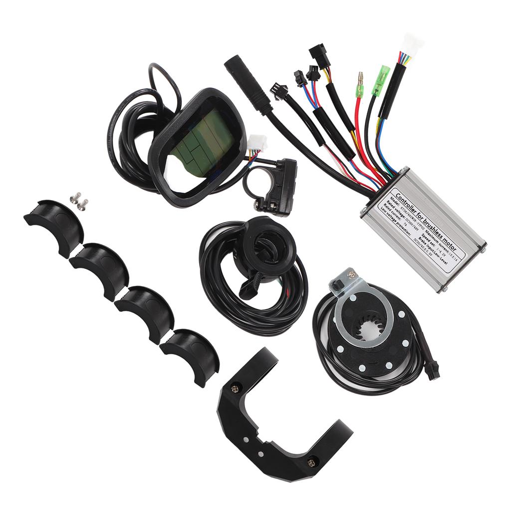 15A 36V 48V 250W Brushless Motor Controller LCD6 Display Panel Kit Lithium Battery Modification Controller for Electric