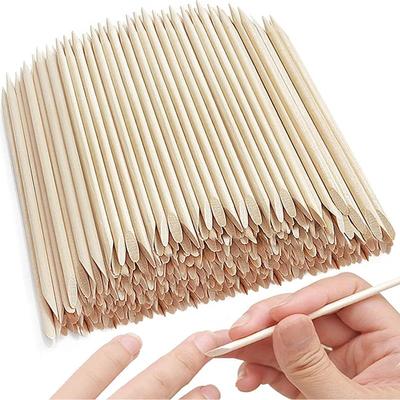 100pcs Nail Art Orange Wood Sticks Cuticle Pusher Remover Manicure Pedicure Salon Home Practical Beauty Care Tool Accessory