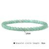 4mm Natural Agate Mini Energy Bracelet Women's Glossy Beads Semi-Precious Pulsera Jewellery Bracelet Bracelet