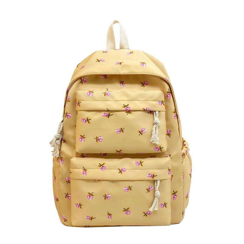 Rucsac cu imprimeu cu puncte pentru femei, ghiozdan mic, floral, pentru studenți. Rucsac ușor de călătorie