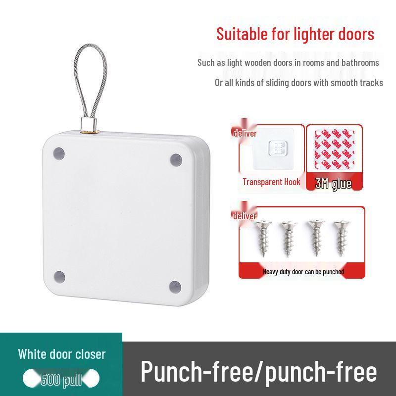 Hydraulic No-Punch Door Closer: Automatic Buffer for Sliding Wooden Doors