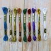 8 Meters 12 Strands Colorful Cross Stitch Thread Metallic Embroidery Floss Cross Stitch Thread Floss Sewing Skeins Craft
