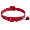 Adjustable Modern Airtag Pet Cat Collar Durable Nylon Belt Reflective Stripe Small Bell Solid Pattern Economically Priced for