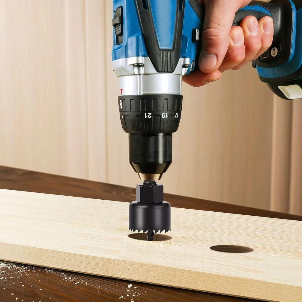 Woodworking Hole Opener Bit 19-127 mm Size Wood Cutter Heavy Duty Cutting Set Kit  PVC Plastic