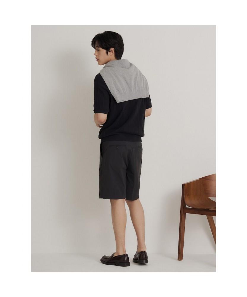 Binpolmen Mini Cable Collar Neck Knit Black