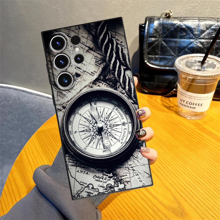 Retro Map Table Funda Phone Cover Case for Samsung Galaxy S26 Ultra S21 FE Note 20 8 9 10 S24 S25 Plus S23 S10 S9 S20 Ultra