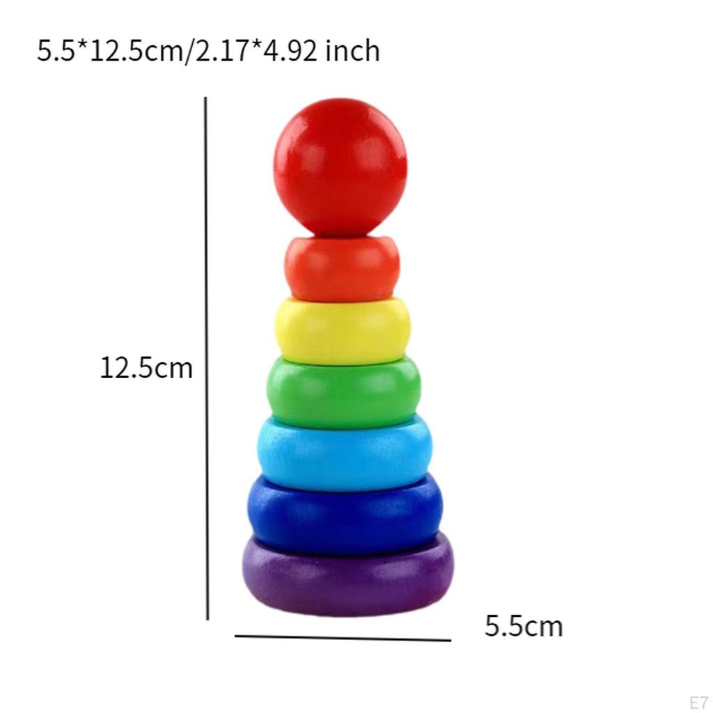 Rainbow Stacker Toy for Creative Learning