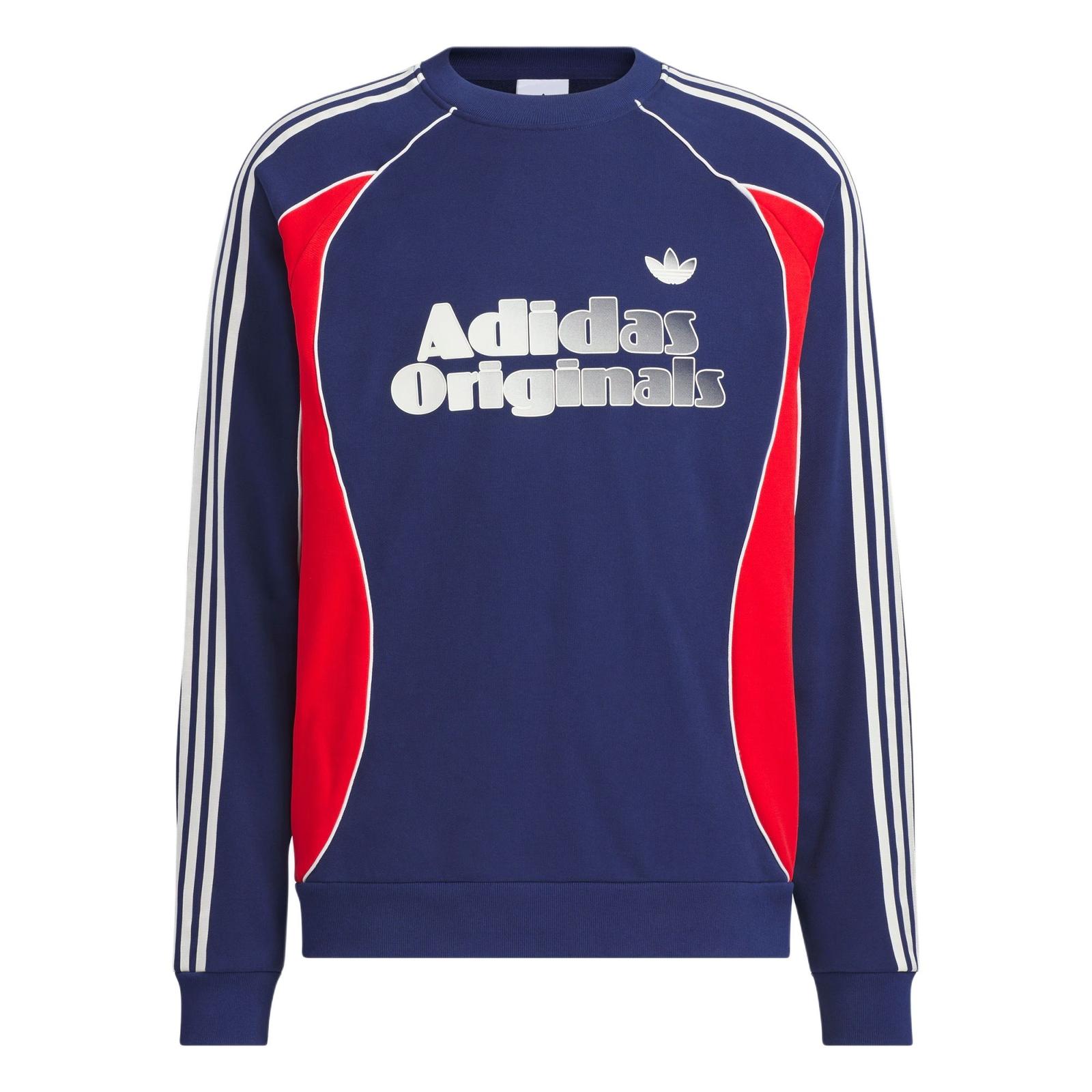 Adidas Originals RETRO REMIX CREW Sweatshirt Men s Dark Blue JN3793 M