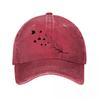 Handmade Feather Quill Pen Washed Baseball Cap Outdoor For Womens Unisex FeUnisex