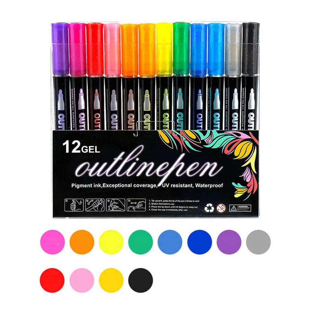 Dreamy Flash Pen Metal Color Marking Pen Handbook Fluorescent Marking Pen Color Fluorescent Stick Fluorescent Pen1ml