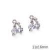 Alloy Zircon Love Butterfly Snowflake Pendant DIY Beaded Handmade Bracelet Necklace Ornament Accessories