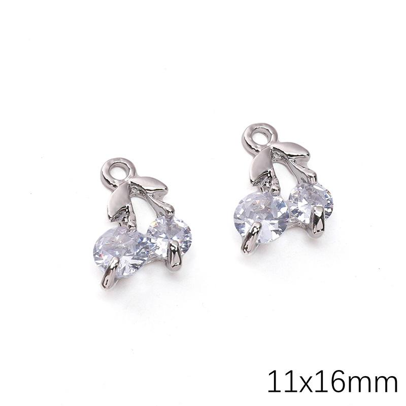 Alloy Zircon Love Butterfly Snowflake Pendant DIY Beaded Handmade Bracelet Necklace Ornament Accessories