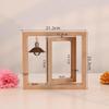 Modern Rotating Double-Sided Photo Frame: 6-inch/7-inch, Personalized Album, Couples Gift, Wooden Ornament