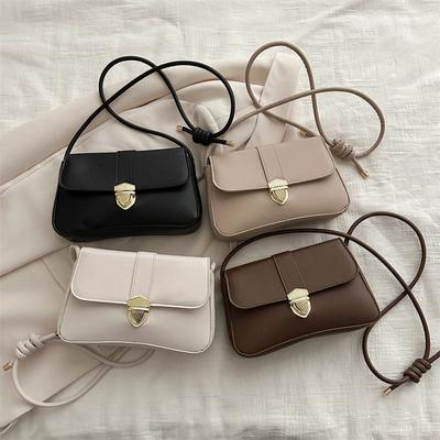 Retro Niche Commuter Bag New Winter Simple Retro Fashionable Shoulder Bag Simple Fashion Small Square Bag Women