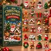 PICKNOW 1set Christmas Building Blocks Advent Calendar, 24 Days Countdown Brick Ornament Kit, Xmas Tree Hanging Decor Gift