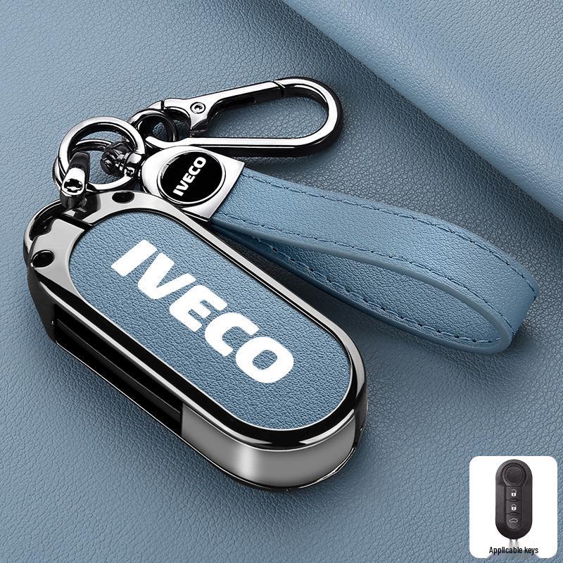 Iveco Ousheng 2021 Car Key Case: Modified Remote Key Protective Bag with Buckle
