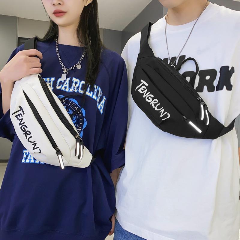 Crossbody Bag Boys Japanese Trendy Brand Fashion Versatile Breast Bag Shoulder Mobile Phone Satchel Casual Simple Backpack Women