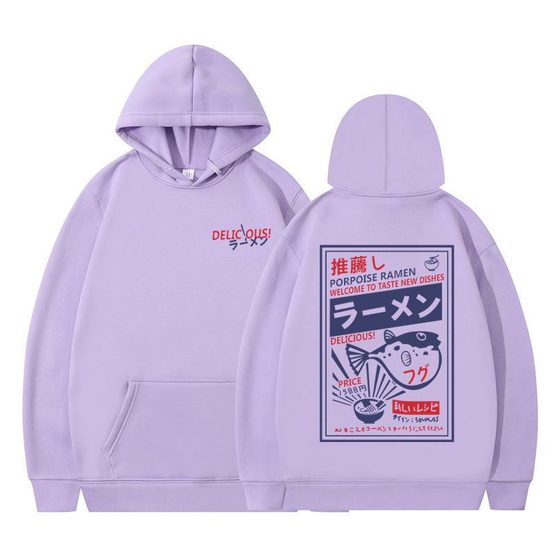 Autumn and Winter New Popular Trendy Brand Japanese Cartoon Printing Youth Men and Women Street Tide Loose Hooded Sweater