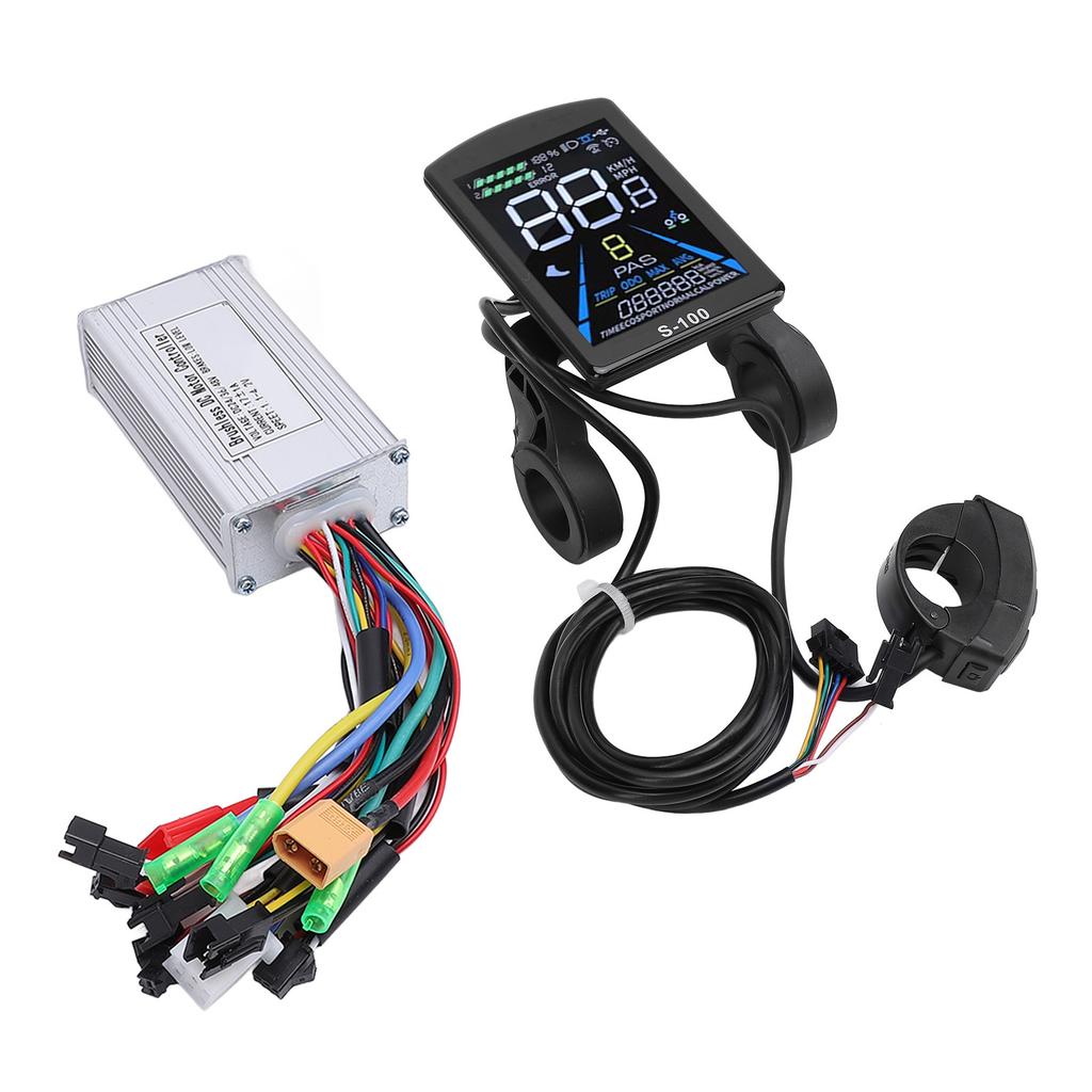Electric Bike Modification Kit Sine Wave 3 Mode 17A Controller Color LCD Display for Mountain Bike