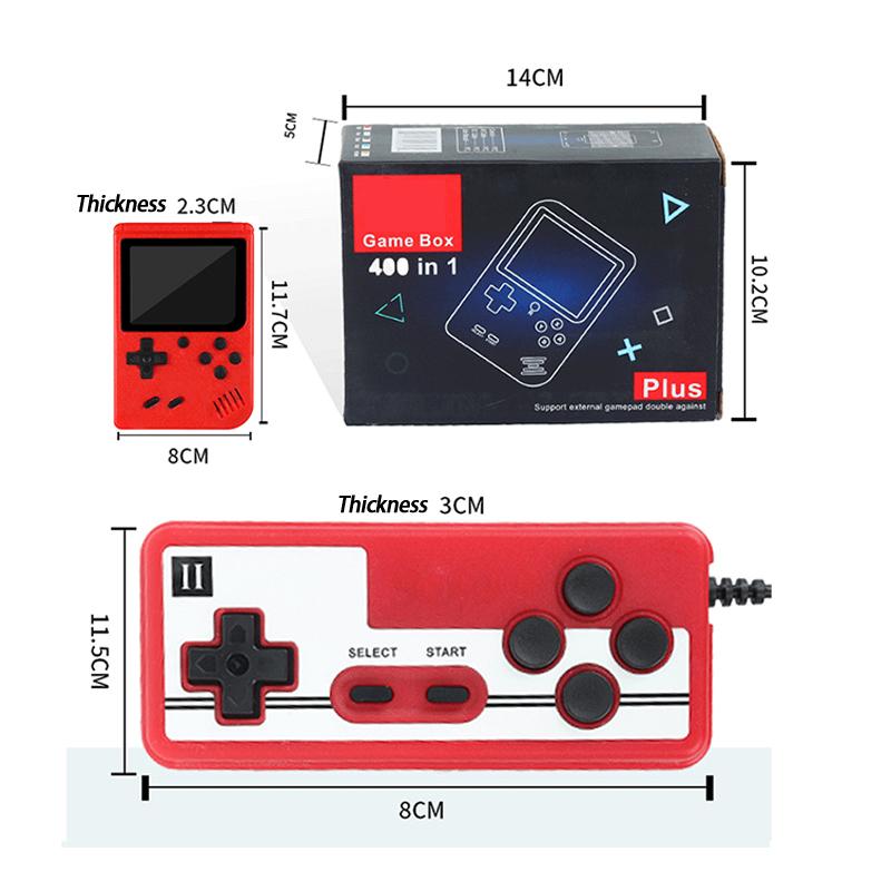Mini 400 In 1 Handheld Game Two-Player Game Portable Classic Retro Games Arcade Games Boy Game