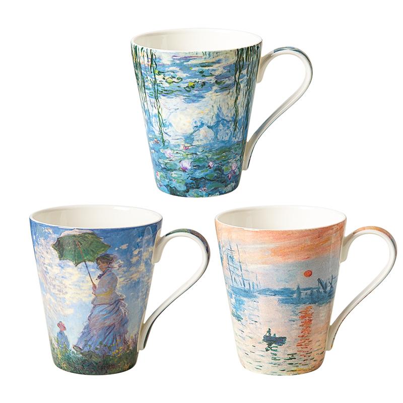 Bone China Mug Light Luxury Afternoon Tea Cup European Style Couple Coffee Mug Office Bone China Cup Exquisite