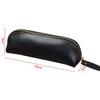 Cowhide Pencil Bag Retro Style Zipper Pen Case School Supplies Office Stationery Pen Storage Glasses Bag