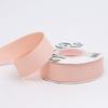 Satin Floral Ribbon - Pink - Roll 2.5cm X 18m