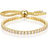 Moissanite Tennis Bracelet 1.79ct-8.69ct Adjustable Bracelet for Women 18K White Gold Plated S925 Sterling Silver Tennis Bracelet D Color VVS1 Round