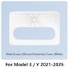 Für Tesla Model 3/Y 2021-2025 Silikon Schutzrahmen Kantenabdeckung Zentrales Navigationsbildschirm Schutzfolie Zentrales Bedienfeld Aufkleber