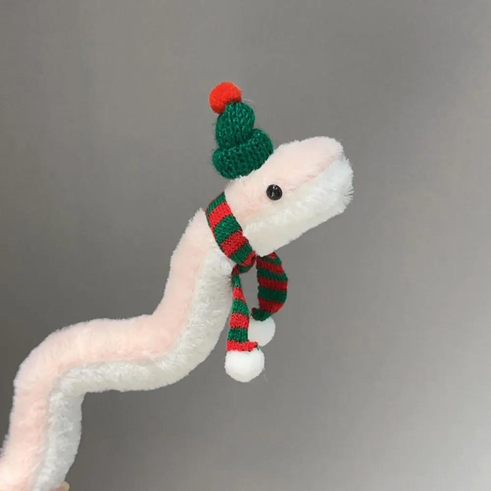 Plush Year Of The Snake Plush Toy Wrap Around Arm Soft Snake Stuffed Plush Doll Comfort Little Snake Snake Animal Doll Car Decor