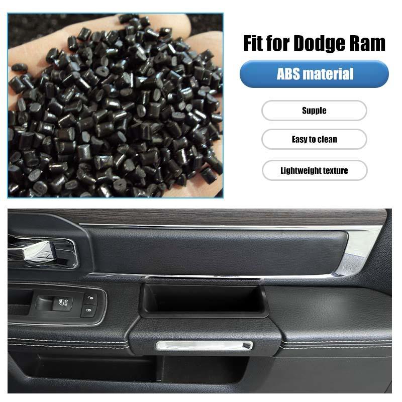 Door Inner Armrest Storage Box Organizer Container For Dodge RAM 2010-2017 Stowing Tidying Accessories,4 pcs