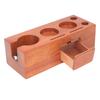 8 in 1 Wooden Coffee Tamper Station 51 To 54mm Height Adjustable Organizer Station 7 Compartments 1