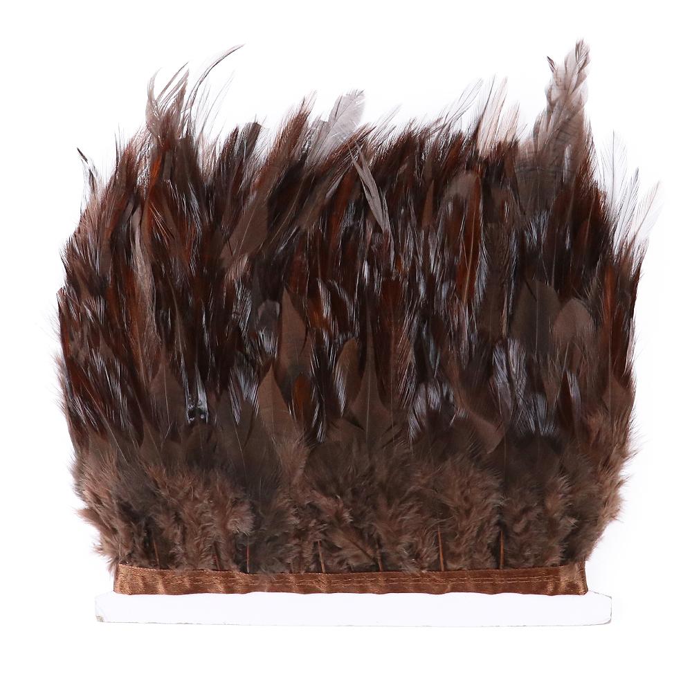 Feather4-6inch High Quality Chicken Feathers Trim Fringe 1meter Mint Green Rooster Feather Ribbon  Wedding Dress Creative Crafts Plumes