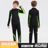 Unisex Adult Kids Soccer Jersey Set Long Sleeve Thickened Fleece Lined Football Uniform Training Match Fall Winter