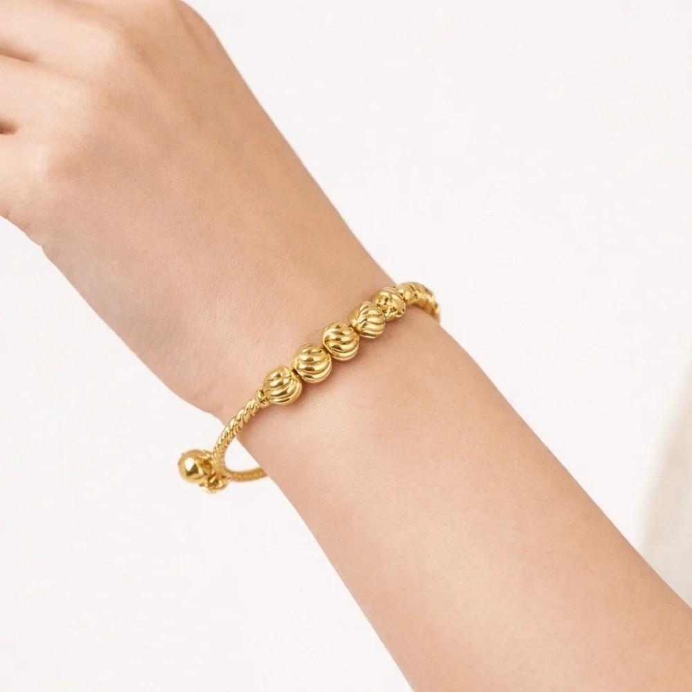 Adjustable Beaded Bracelet Heart Shape Bangles Fashion Accessory Wristband Women Jewelry
