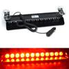 Police Warning Light Car LED Flashing Signal Lamp Windshield Strobe Light Car Truck Emergency Light 12LEDs 16 Flashing Modes 12V