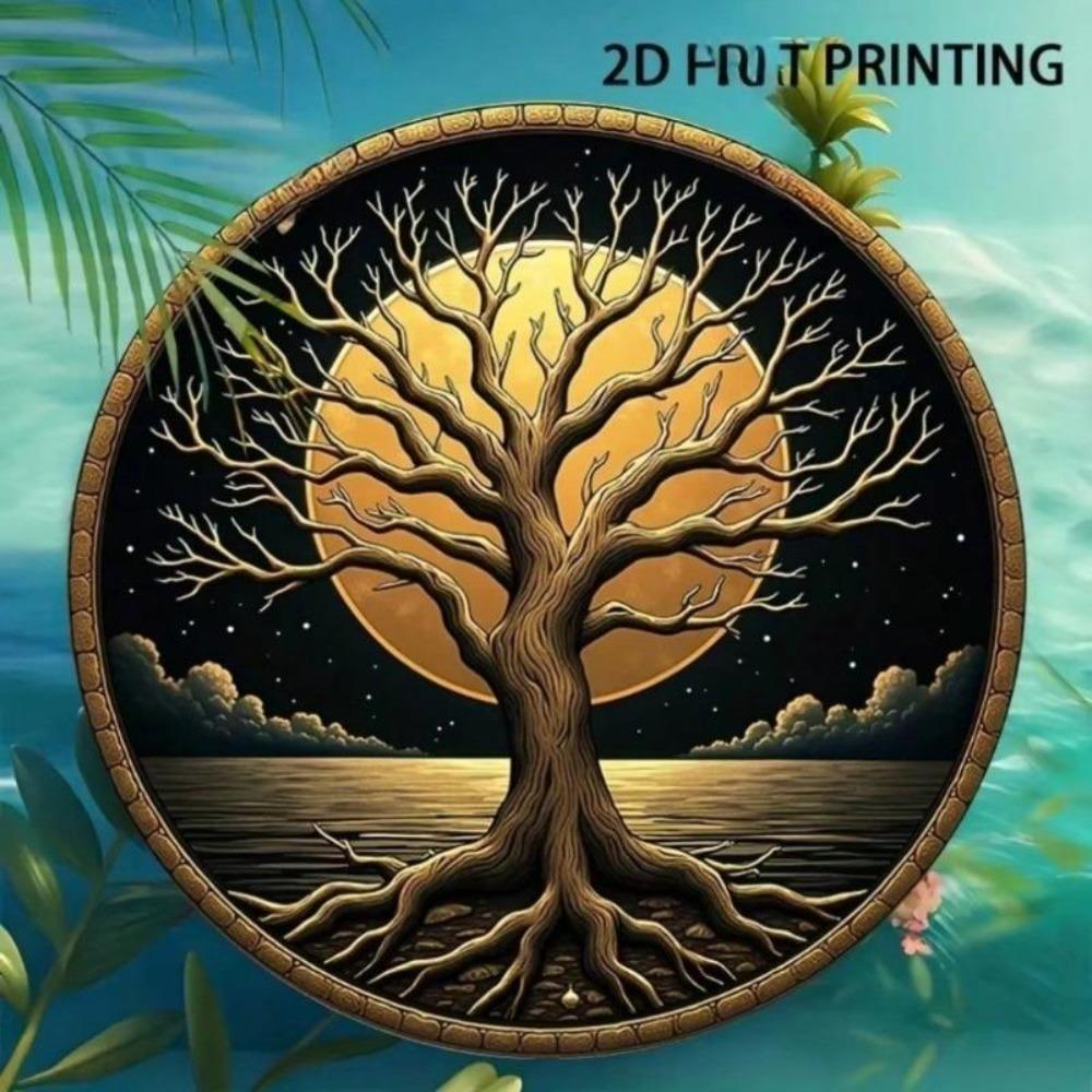 Bohemian Moon Wall Art Handcrafted Metal Sign Home Decor