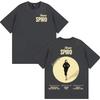 High Quality Unisex Popular Gothic Crew Neck Short Sleeve T-Shirt with Double-Sided Singer Sienna Spiro Print Short Sleeve T-Shirt