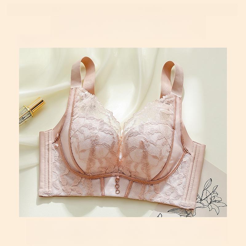 Thin Push Up Bra for Women Without Steel Rims Gathered Bra for Anti Sagging Oversized Bra