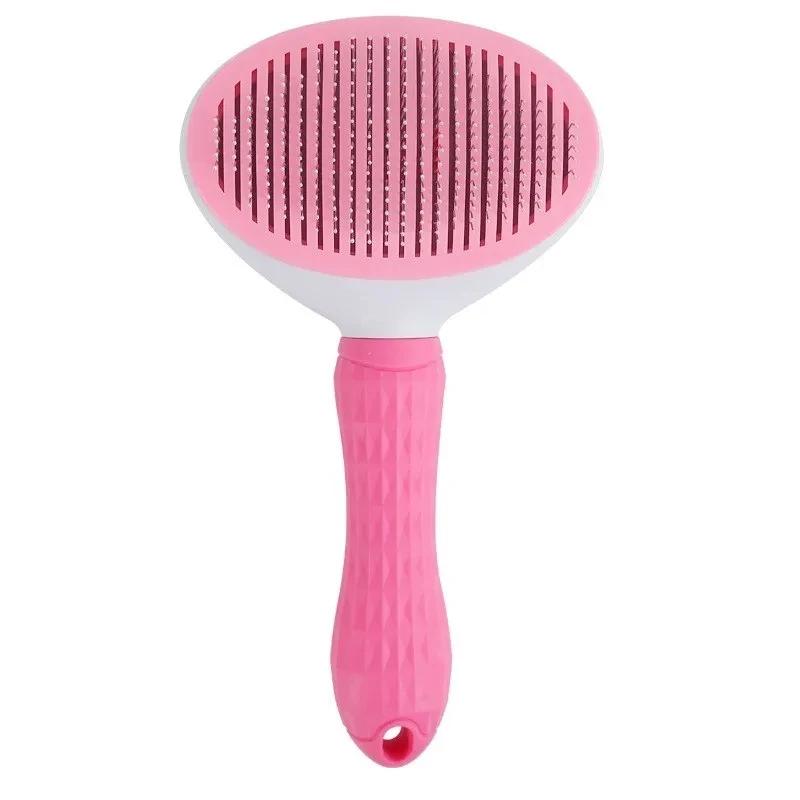 1PCS Pet Cat Brush Cat Comb Self Cleaning Pet Hair Remover Brush For Dogs Cats Grooming Tools Pets Dematting Comb Accessories