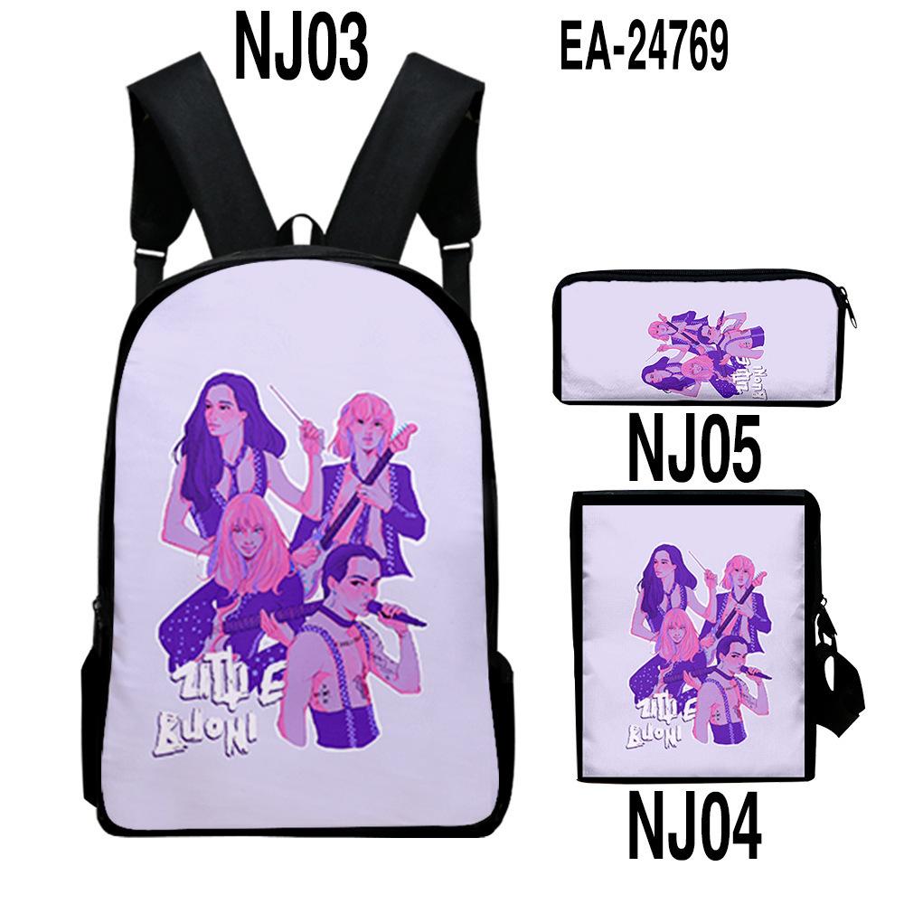 Classic Popular Peculiar Maneskin 3D Print 3pcs/Set pupil School Bags Laptop Daypack Backpack Inclined shoulder bag Pencil Case