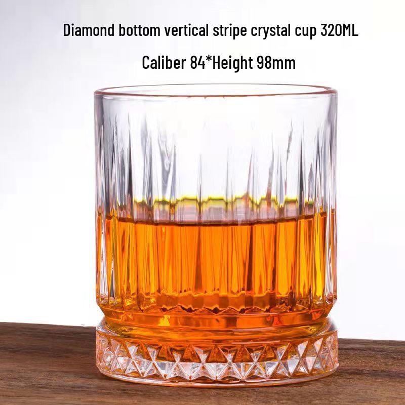 Large Rhombus Pattern Whiskey Glass
