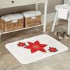 1pc Christmas Floral Bedroom Mat Potted Flower Door Mat Kitchen Carpet Balcony Carpet Home