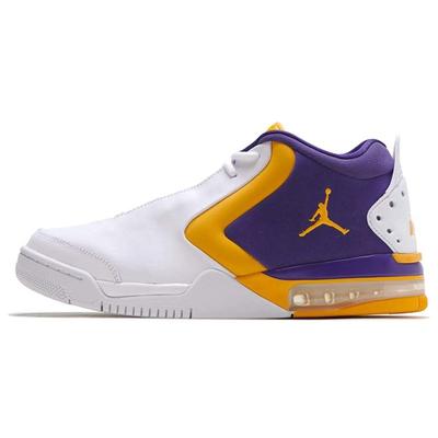 Air Jordan Big Fund Lakers Unisexové tenisky Bílá Univerzitní-zlatá Soudní-fialová BV6273-105