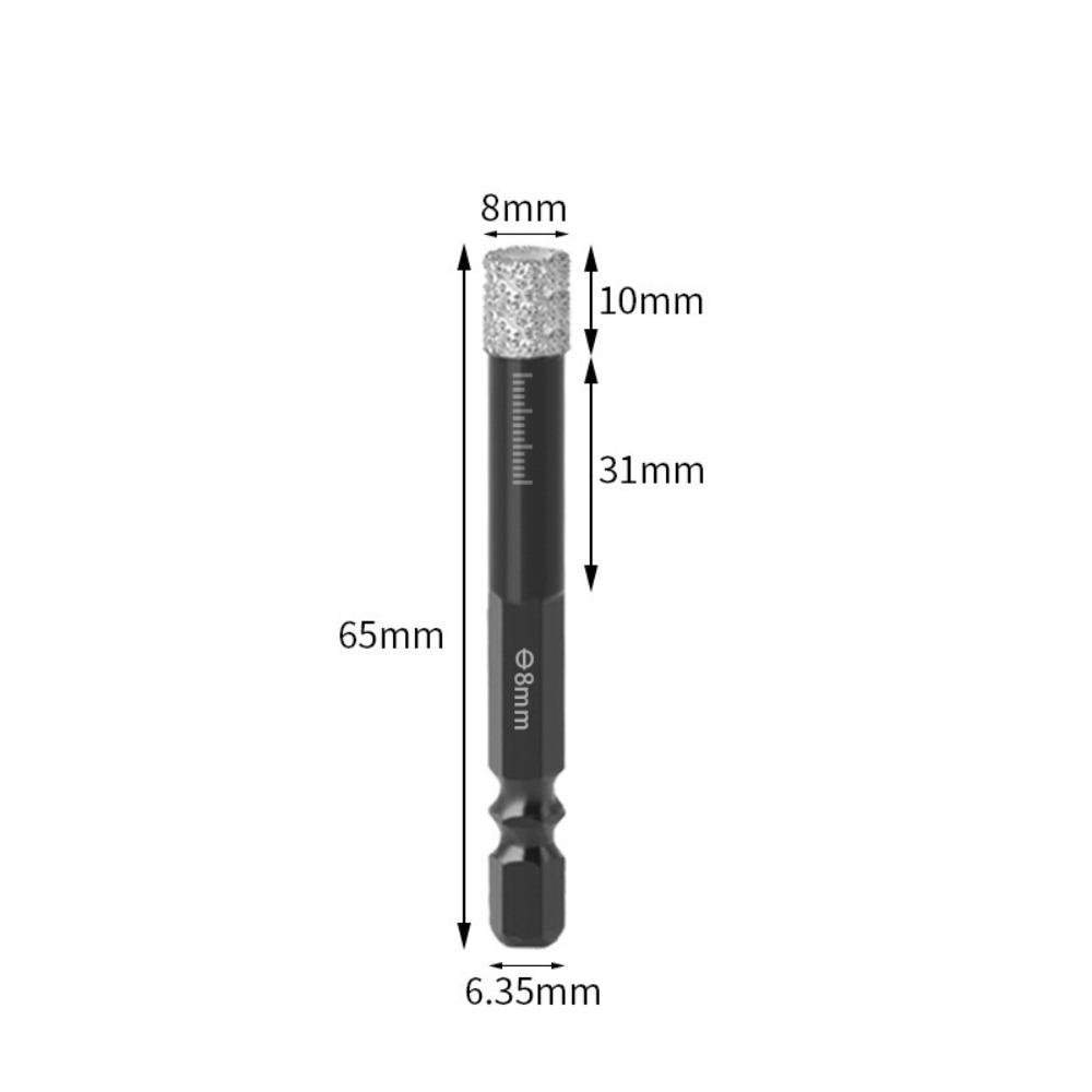 Hex Shank Tile Hole Opener 5-16mm Diamond Drill Bit  for Granite Ceramic Tile Stone Glass
