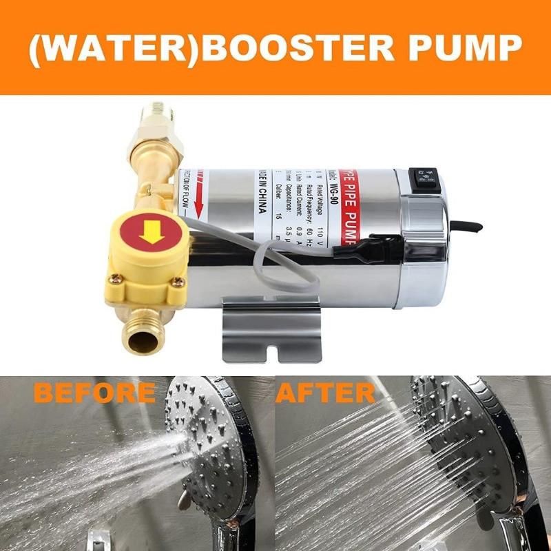 100W/150W/260W Automatic Water Booste Pump Automatic Pressurization Intelligent Microcontroller Household Shower Washing Machine