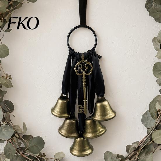 Lightweight Door Handle Chime Witch Bells for Knob Protection, Handmade Hanging Protective Home Blessing Gift Hanger, Vintage Decorative Bell