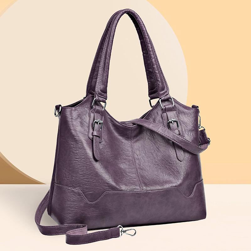 Spring Women's Large Retro Versatile Tote Handbag - European & American Style Shoulder/Crossbody Bag