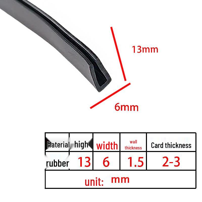 U-Shaped Rubber Anti-Collision & Edge Sealing Strip