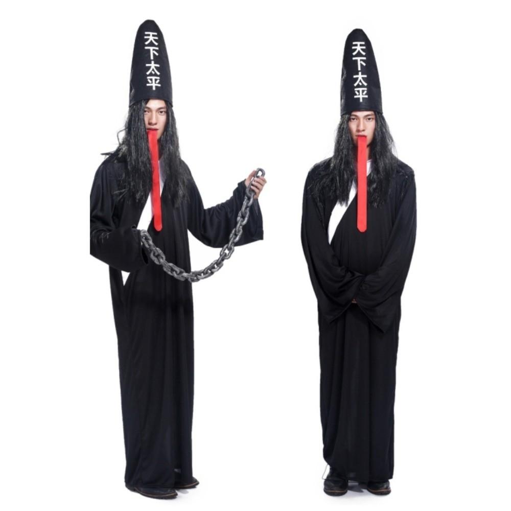 Xie Bi'an Black and White Impermanence Chinese Underworld Hei and Bai Wuchang Ghost Festival